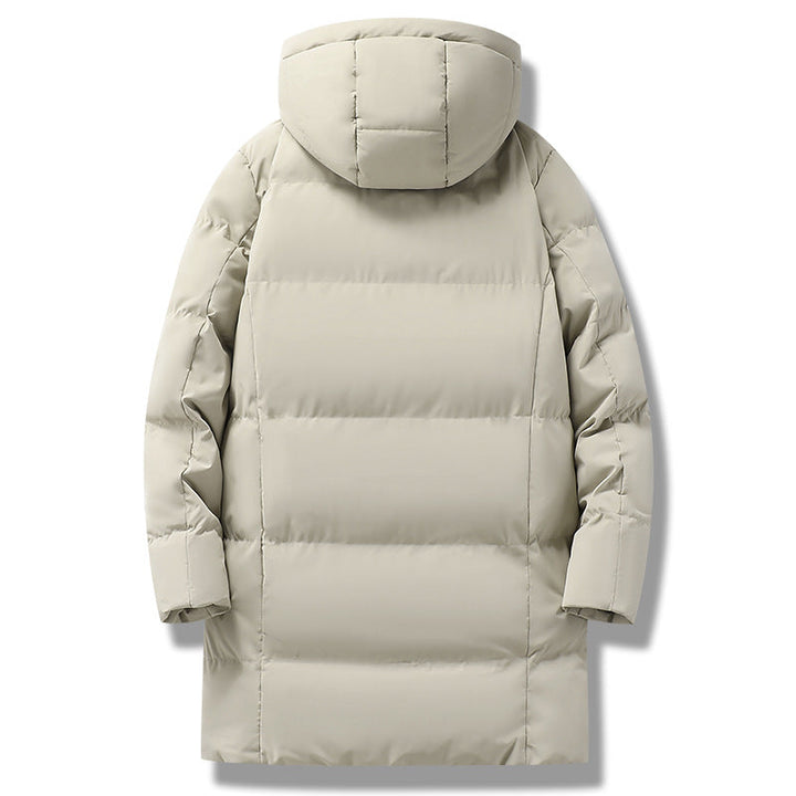 Herr Longer Quiltad Vinter Parkas med Huva, Vattenavvisande Ytter Skal &amp; Heat-Reflective Innerfoder