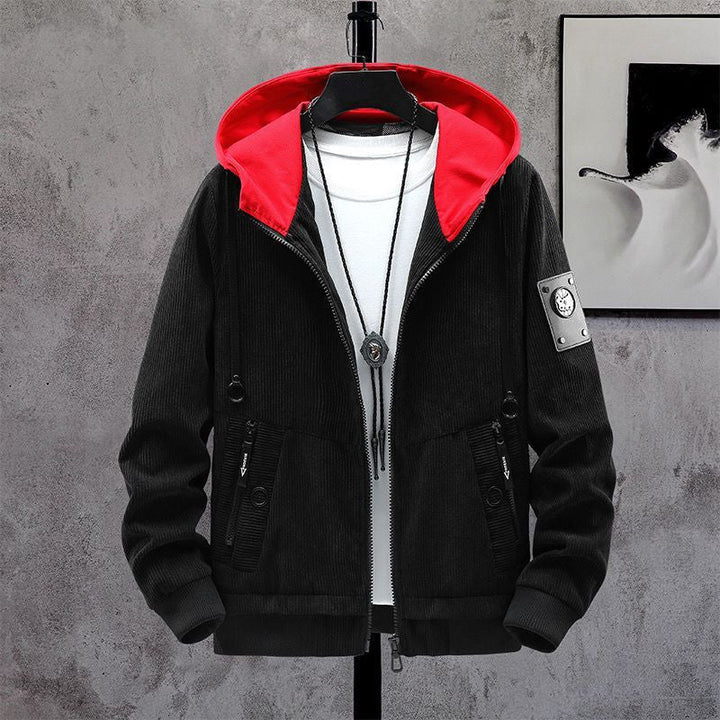 Herr Mode Manchester Jacka med Avtagbar Huva