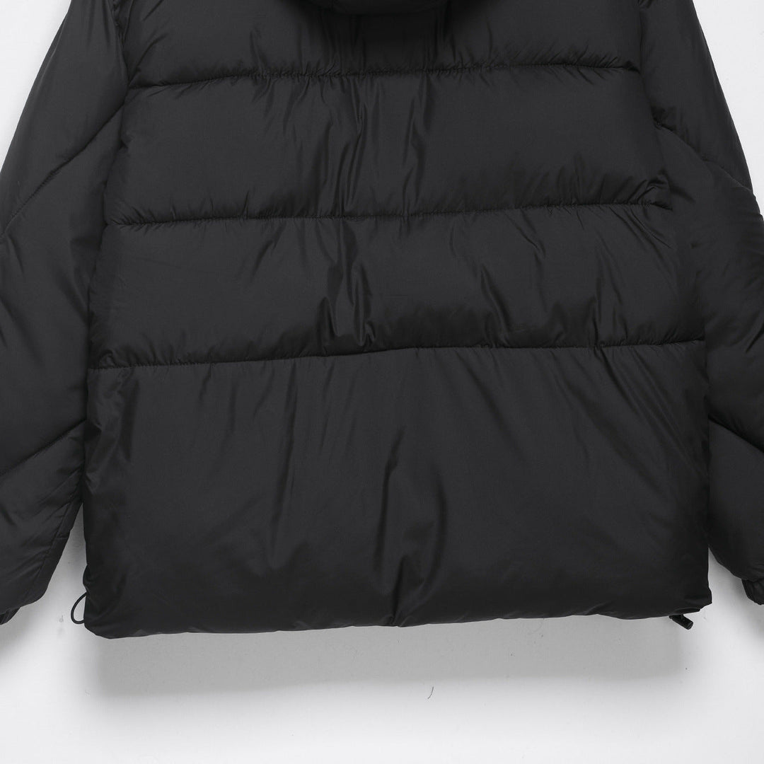 Dam Voluminous oversize Down jacka med huva och dragsko