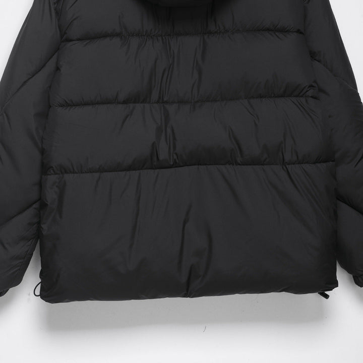 Dam Voluminous oversize Down jacka med huva och dragsko