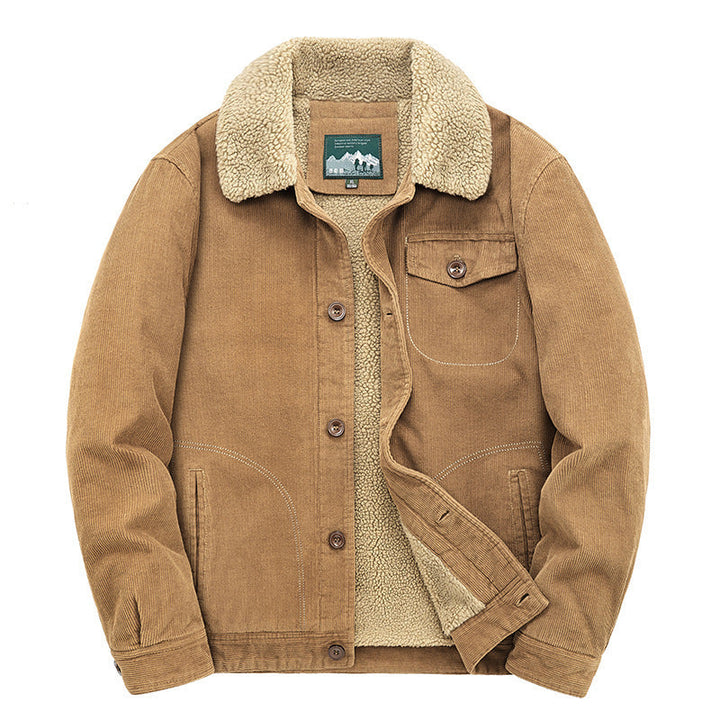 Herr casual Cord Jacka med teddyfoder 1787797411