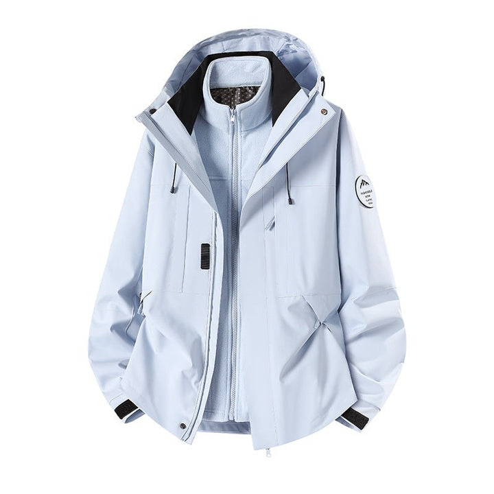 Herr Weatherproof Technical Softshell Trekking Jacka med Huva och Insulating Inre Insert