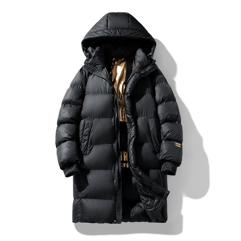 Herr Lång Vadderad Funktionell Parkas med Huva