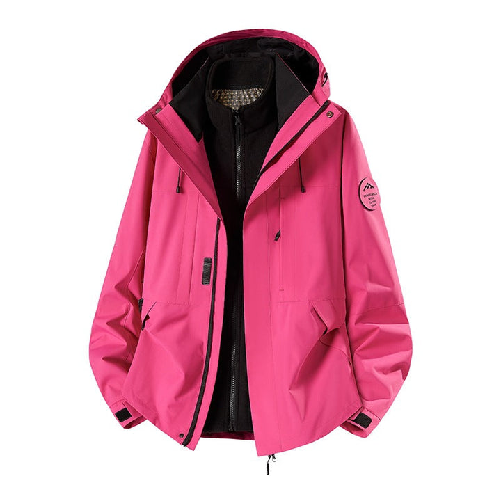 Herr Weatherproof Technical Softshell Trekking Jacka med Huva och Insulating Inre Insert