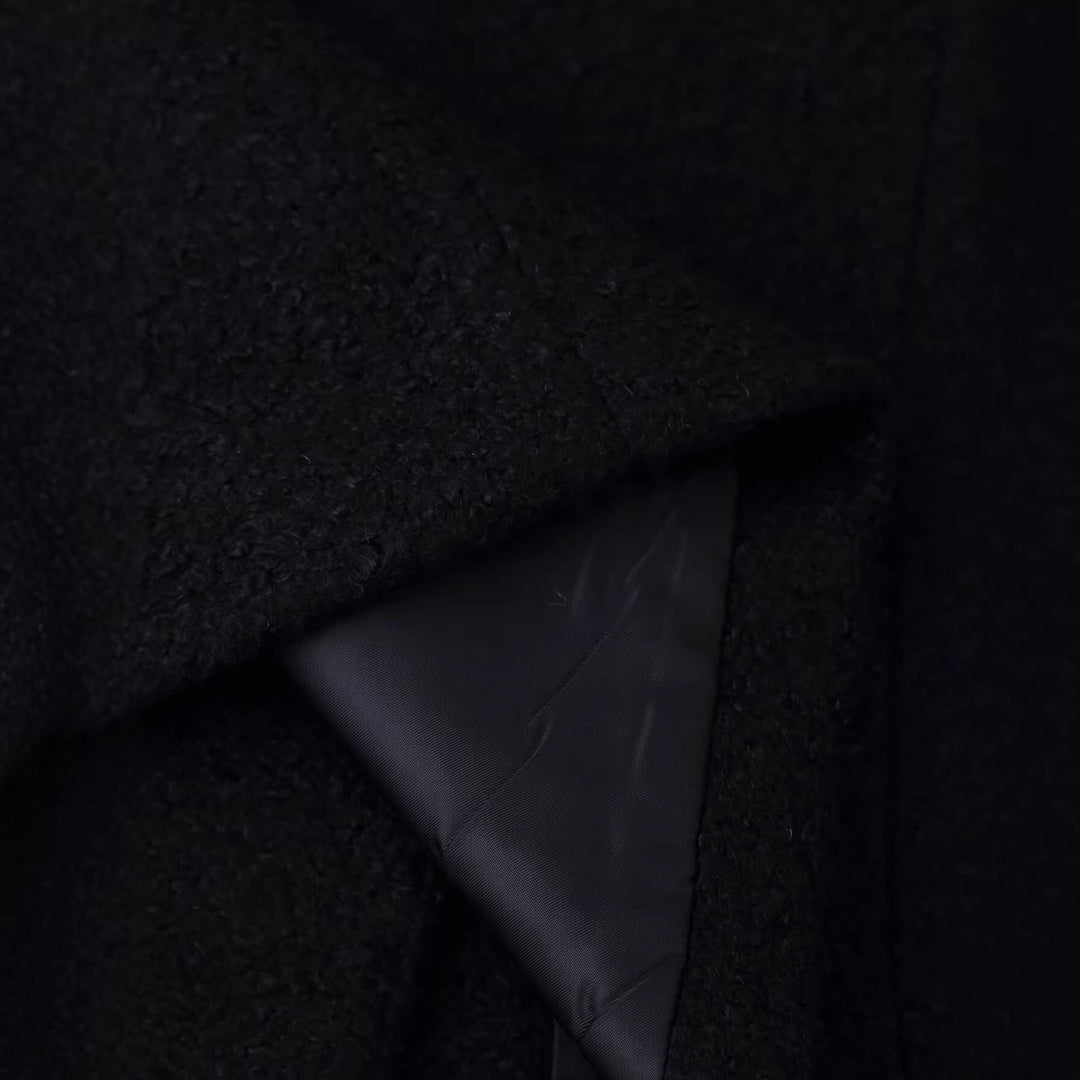 Dam Collarless Boucléjacka med Tailored Darts och Lock Fickor