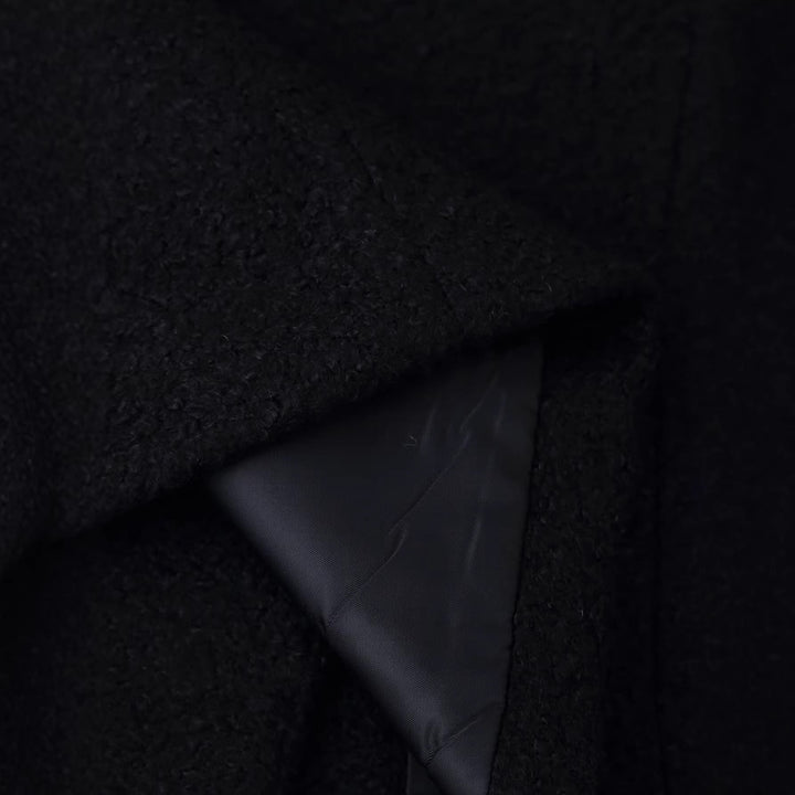 Dam Collarless Boucléjacka med Tailored Darts och Lock Fickor