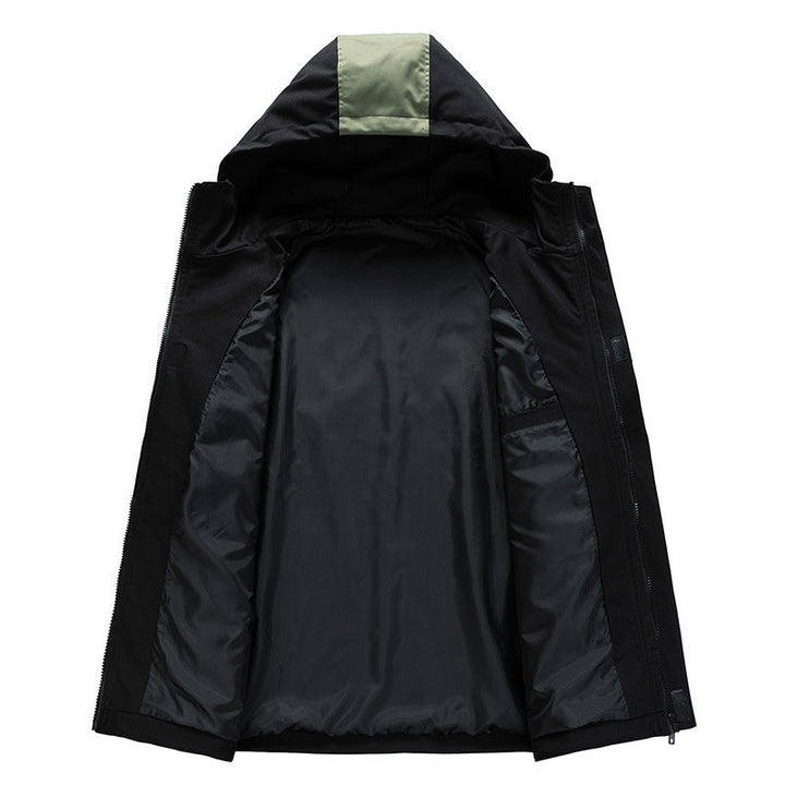 Unisex Hooded Field jacka med Utility Chest Pocket, D-Ring och Drawstring
