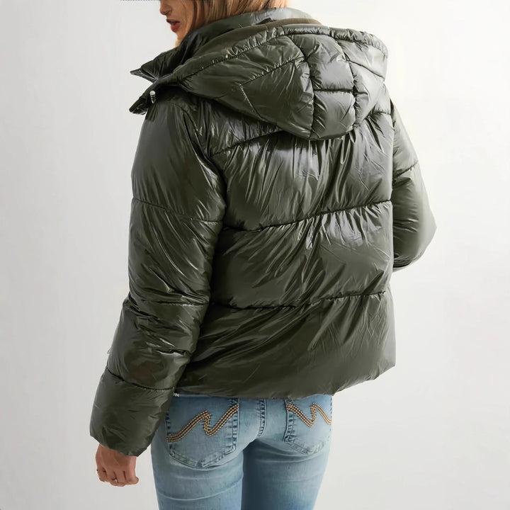 Dam modern vinter dunjacka