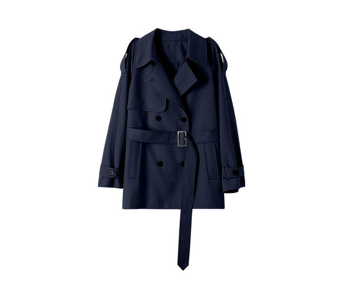 Dam modern trenchcoat med skräddad skärning