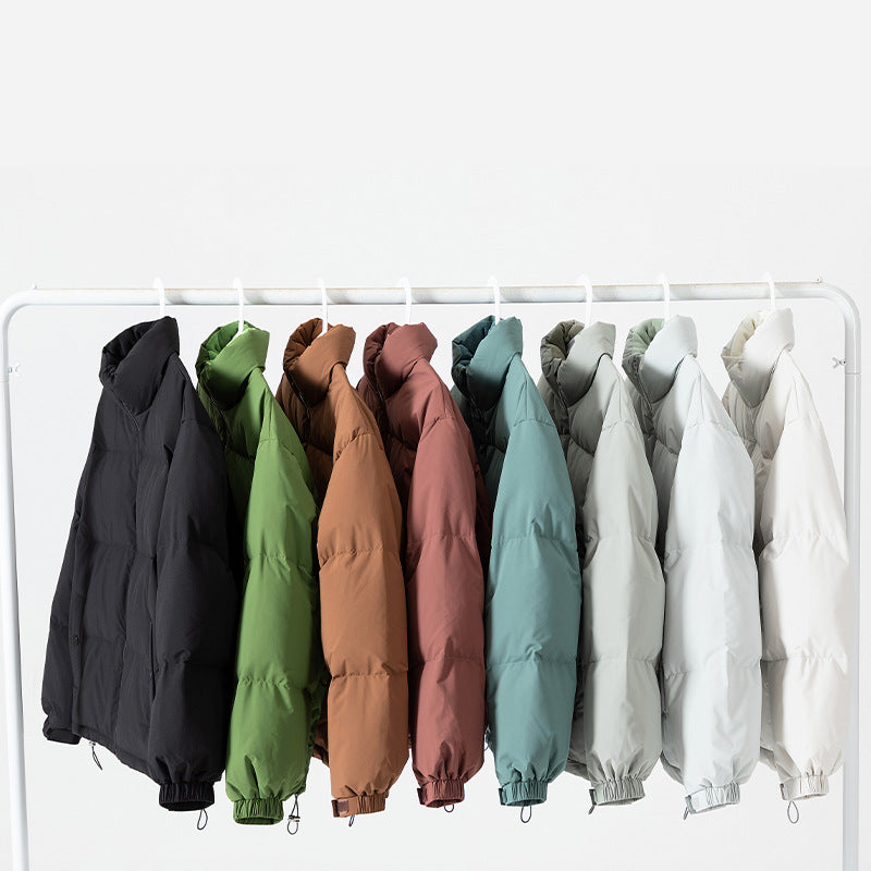 Dam Wattierte Steppjacke med Hohem Krage och Teddyfutter