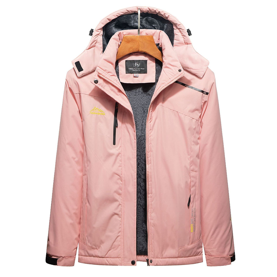 Herr Insulated Vinter Parka med Teddyfoder, Huva och Vattenavvisande Yttre Skal