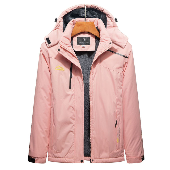 Herr Insulated Vinter Parka med Teddyfoder, Huva och Vattenavvisande Yttre Skal