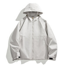 Herr lätt urban softshell med huva Jacka med Minimalistisk Söm Design och dold dragkedja