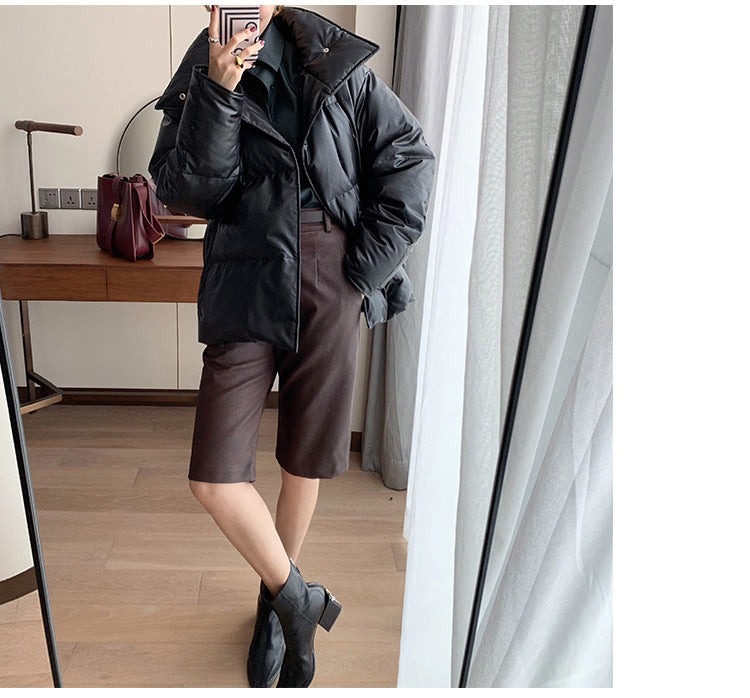 Dam Fashion kviltad jacka med hög krage 1789269028