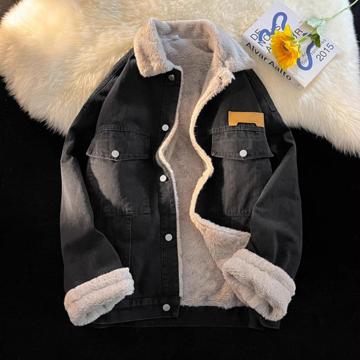 Dam Mjuk Fleece-Lined Denimjacka