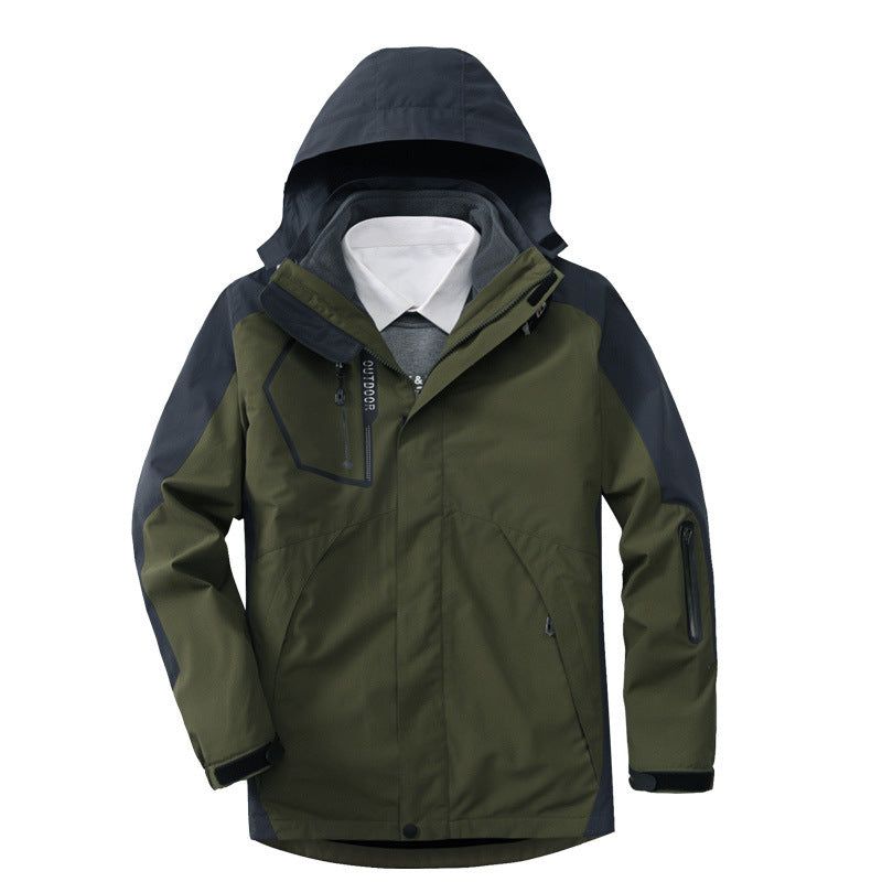 Herr Andningsbar och Vattentät Softshell Utomhus Jacka med Welded Sömmar och Multifunctional Fickor