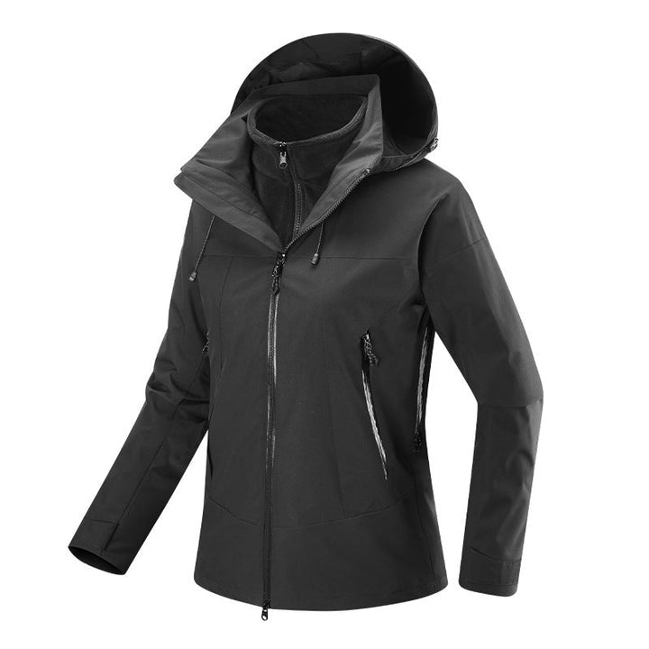 Dam Multi-komfort softshell jacka med avtagbar fleece foder och justerbar huva