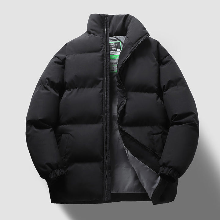Unisex quiltad thermal quiltad jacka med high ståkrage och vindtät insulation fyllning