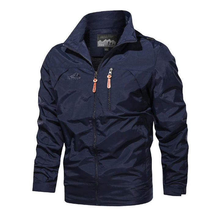Herr lätt utomhusjacka windbreaker med vattenavvisande kappaing och ventilerande meshfoder