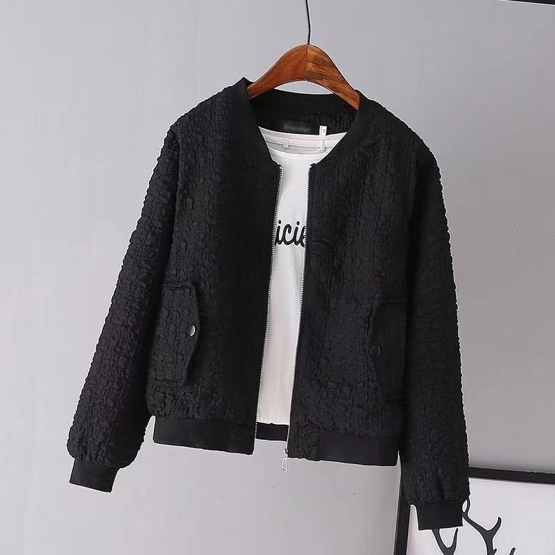Dam Fashion Boucle jacka med dragkedja