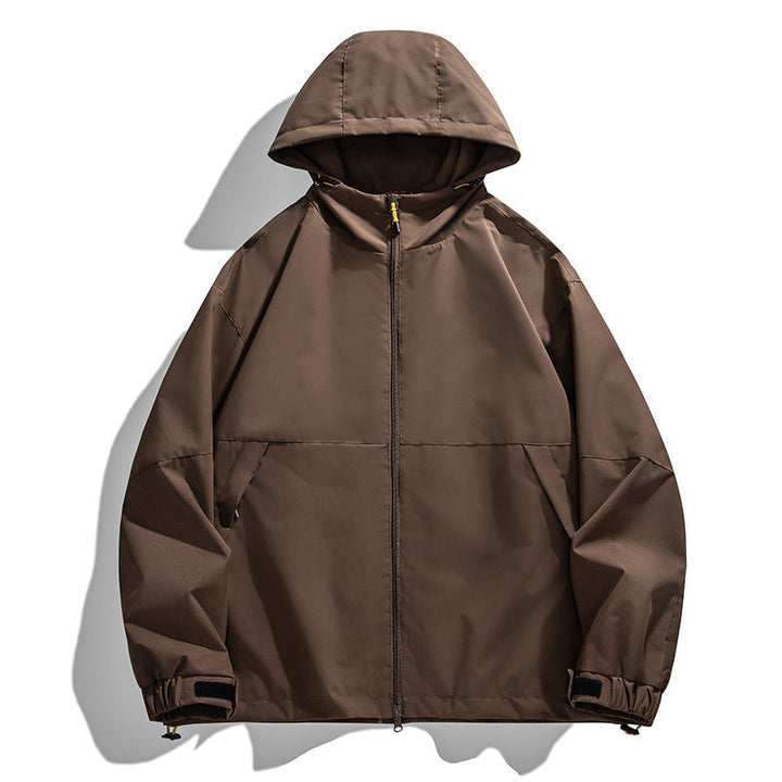 Herr lätt urban softshell med huva Jacka med Minimalistisk Söm Design och dold dragkedja