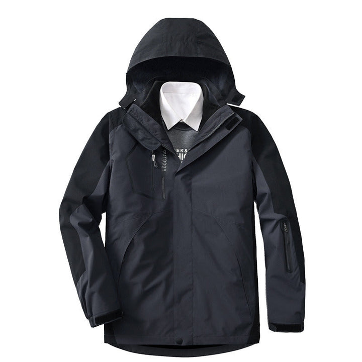 Herr Andningsbar och Vattentät Softshell Utomhus Jacka med Welded Sömmar och Multifunctional Fickor