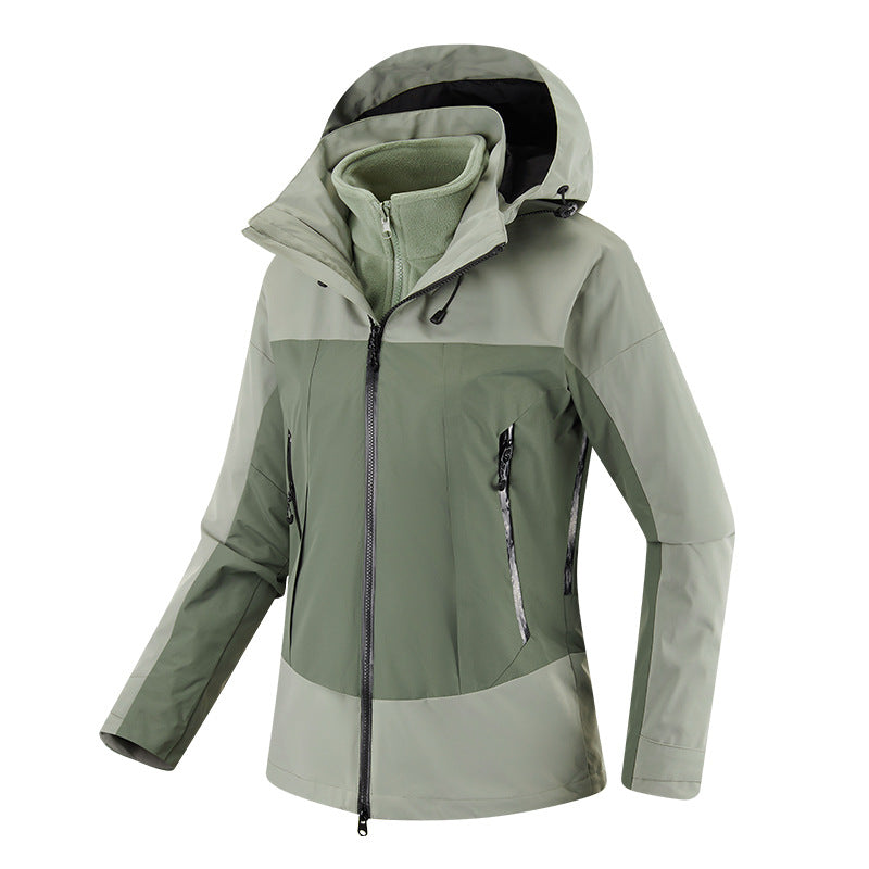 Dam Multi-komfort softshell jacka med avtagbar fleece foder och justerbar huva