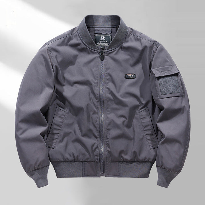 Herr Short Aviator-Style Jacka med Multifunctional Arm Ficka