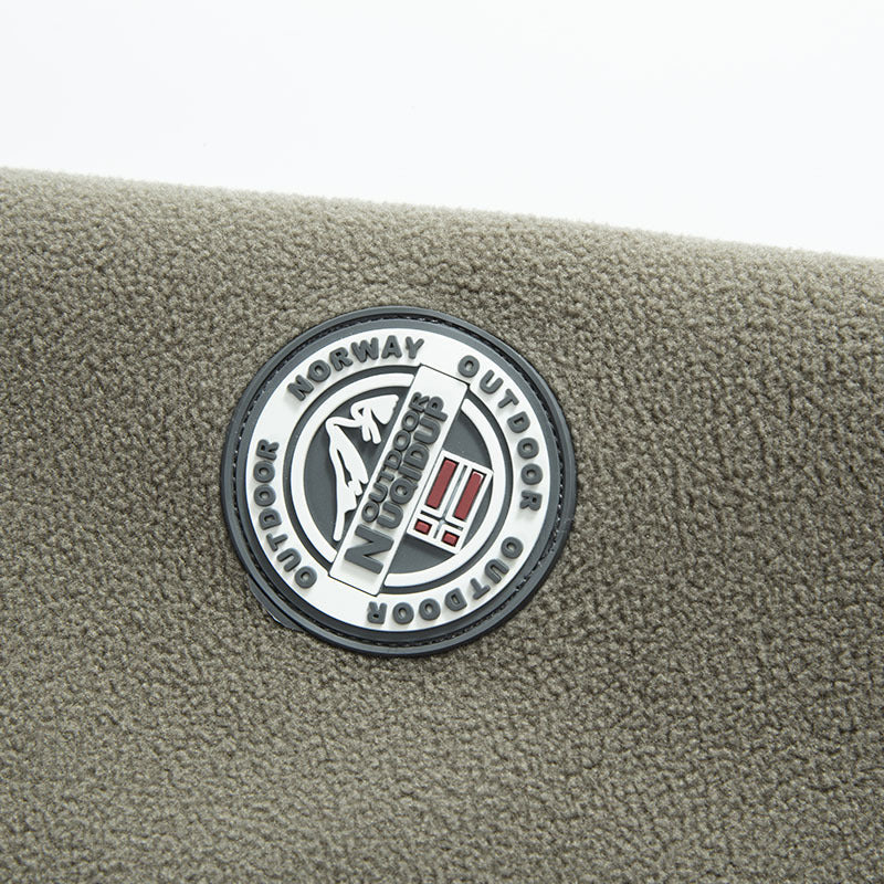 Herr Fleece Jacka med Hög Krage, Brushed Inner Side och Concealed Dragkedja Fickor