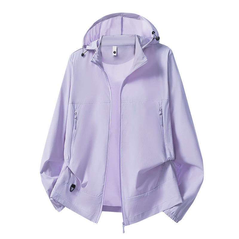 Herr Lätt Softshell Övergångsjacka med Huva, Vind och Vattenavvisande Skal &amp; Justerbar Dragsko Fåll