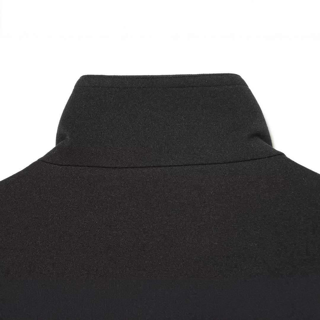 Dam Kort Oversize Kappa i Boxig Skärning med Hög Stå Krage