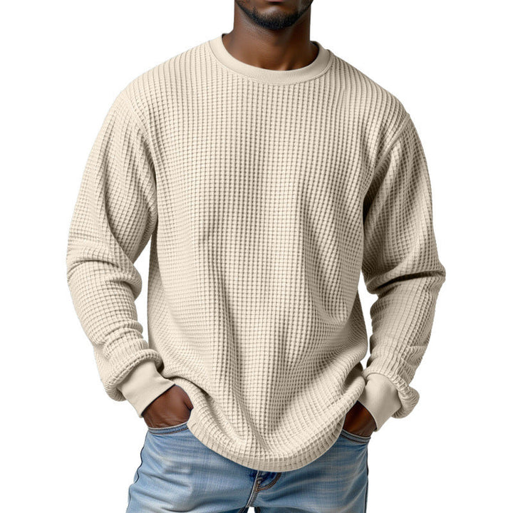 Herr Urban Pullover med Waffle Structure