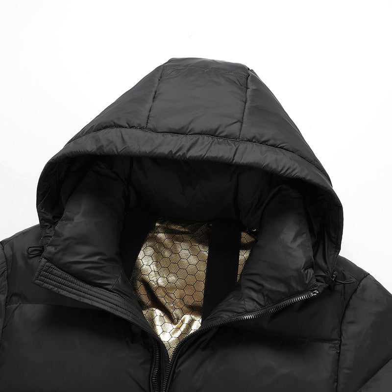Herr Termisk Parka med Reflective Termisk Foder och Carrying Straps