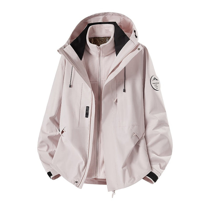Herr Weatherproof Technical Softshell Trekking Jacka med Huva och Insulating Inre Insert