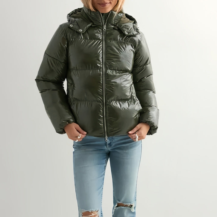 Dam modern vinter dunjacka