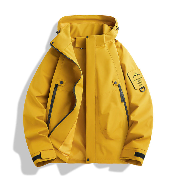 Dam vattenavvisande softshell funktionsjacka med justerbar huva, vindtät membrane och diagonal zip fickor