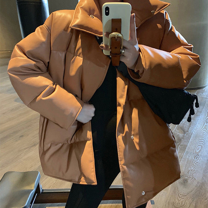 Dam Fashion kviltad jacka med hög krage 1789269028