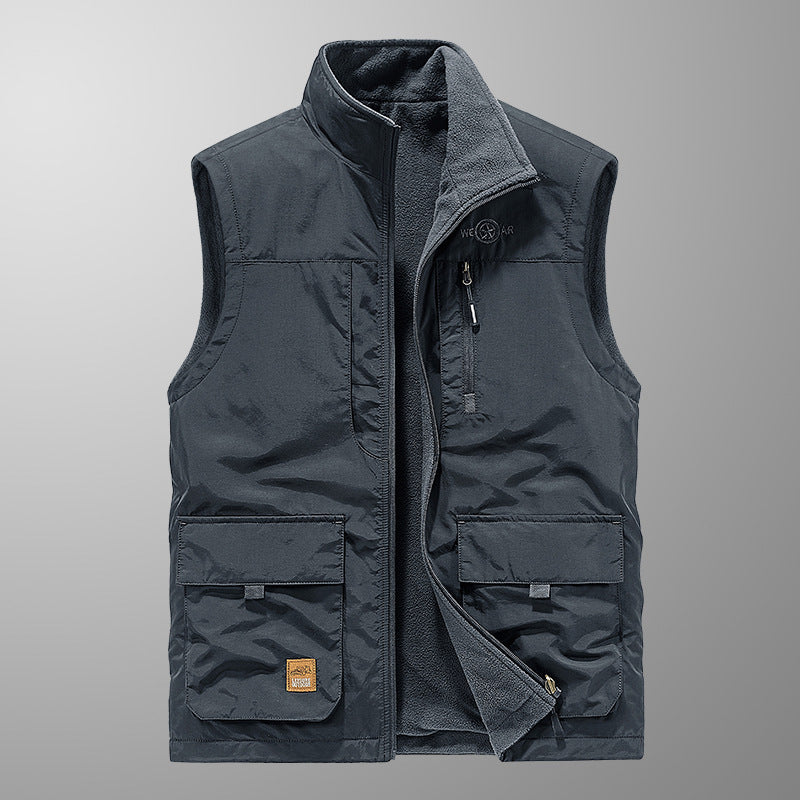 Herr Multifunktionell Fleece Väst