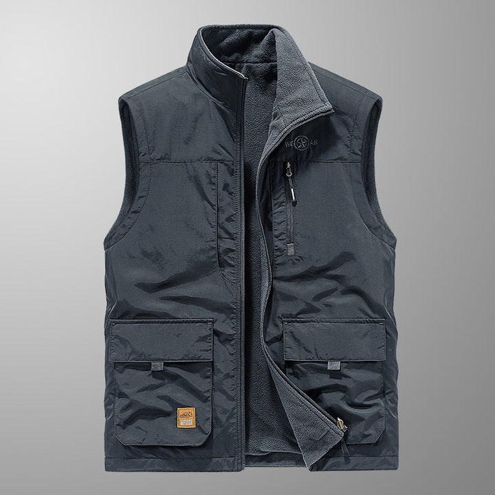 Herr Multifunktionell Fleece Väst