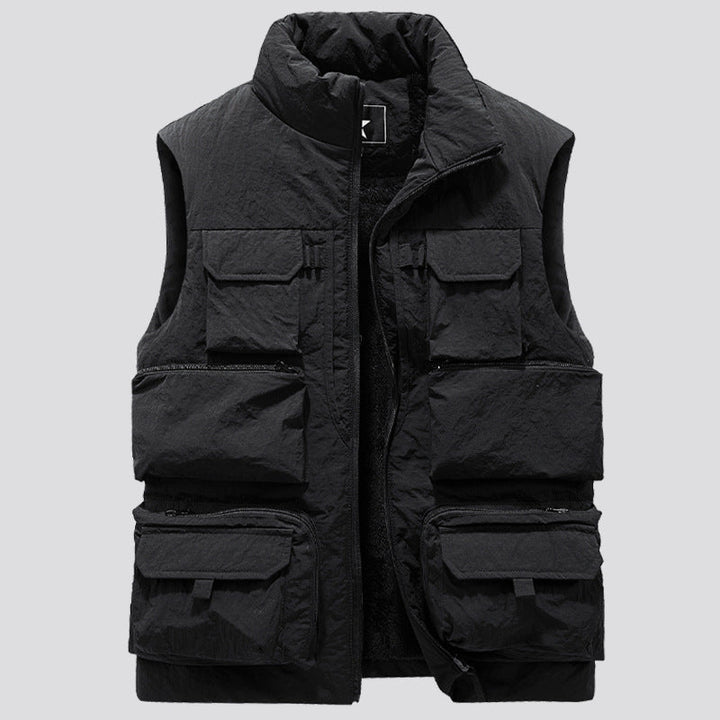 Herr Tactical Multifunction Väst med Termisk Isolering och Flera Fickor