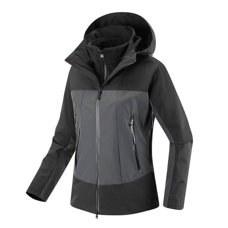 Dam Multi-komfort softshell jacka med avtagbar fleece foder och justerbar huva