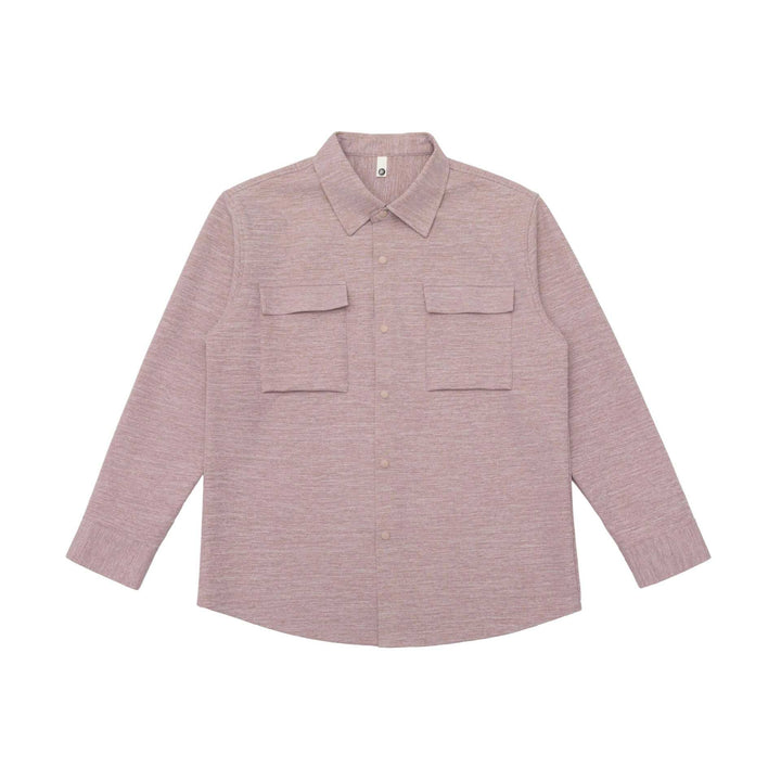 Dam Overshirt Jacka med Lockfickor och Concealed Press Stud Slå