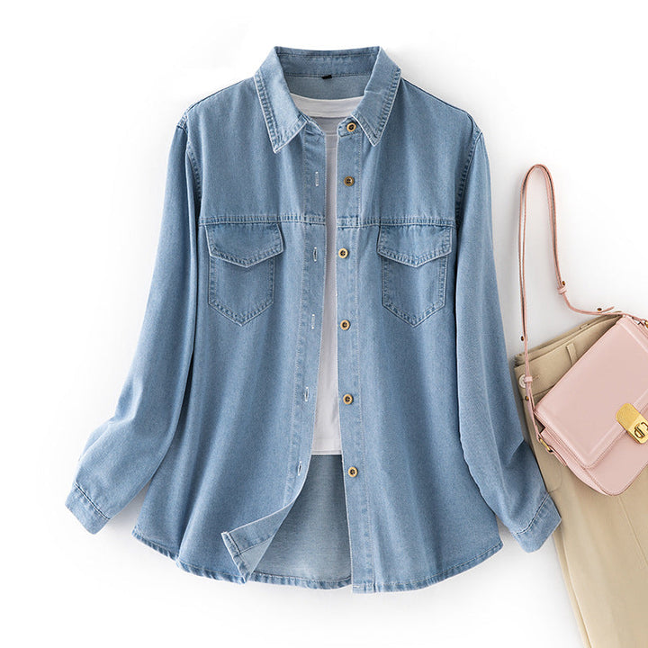 Dam Denim Skjortjacka