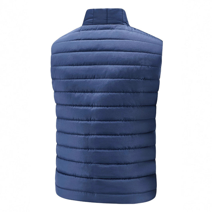 Herr Ultralight Vadderad Väst med Raised Krage och Insulating Termisk Filling