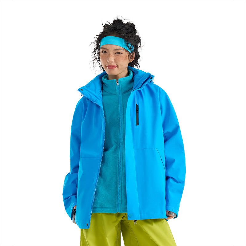 Dam lätt vattentät Parka huvtröja jacka med Sealed Seams och dragsko