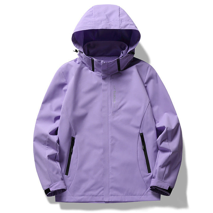 Herr Wind och Water-Repellent Softshell Jacka med Huva med Concealed Dragkedja Slå