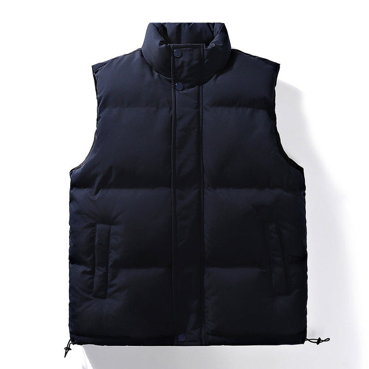 Unisex quiltad väst med thermal insulation, high ståkrage och adjustable fåll