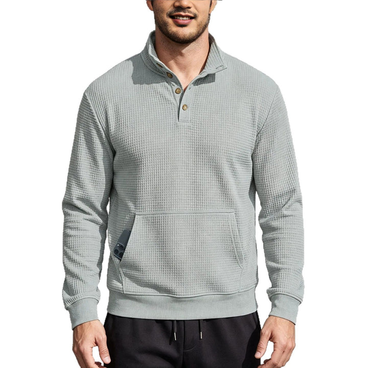 Herr Fashion Sports Tröja med Knapplist