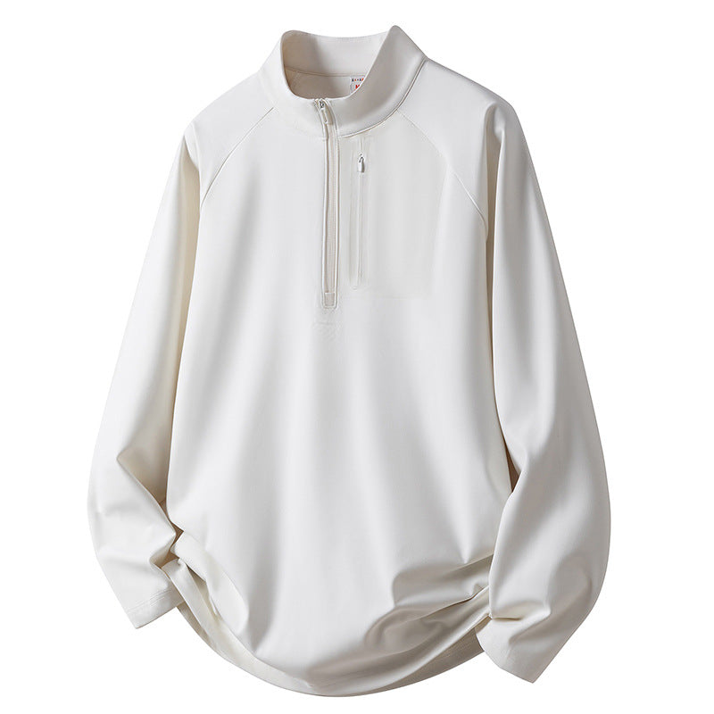 Herr Sport Fleece Pullover med Dragkedja