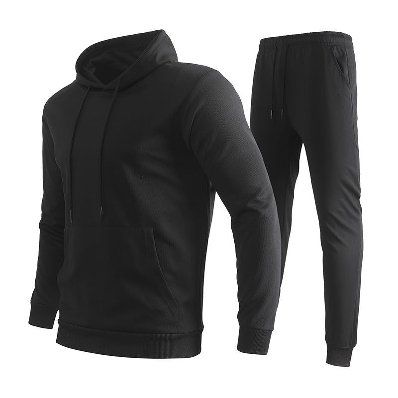 Herr Sportig Luvtröja och Jogging Byxor Set